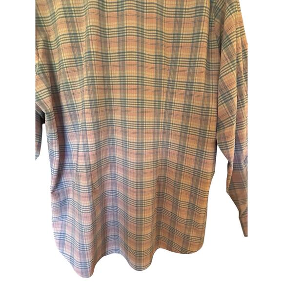 MIzzen+Main Men’s Standard Button Down Blue Pink Plaid Shirt Made In USA Size XL - Picture 9 of 14